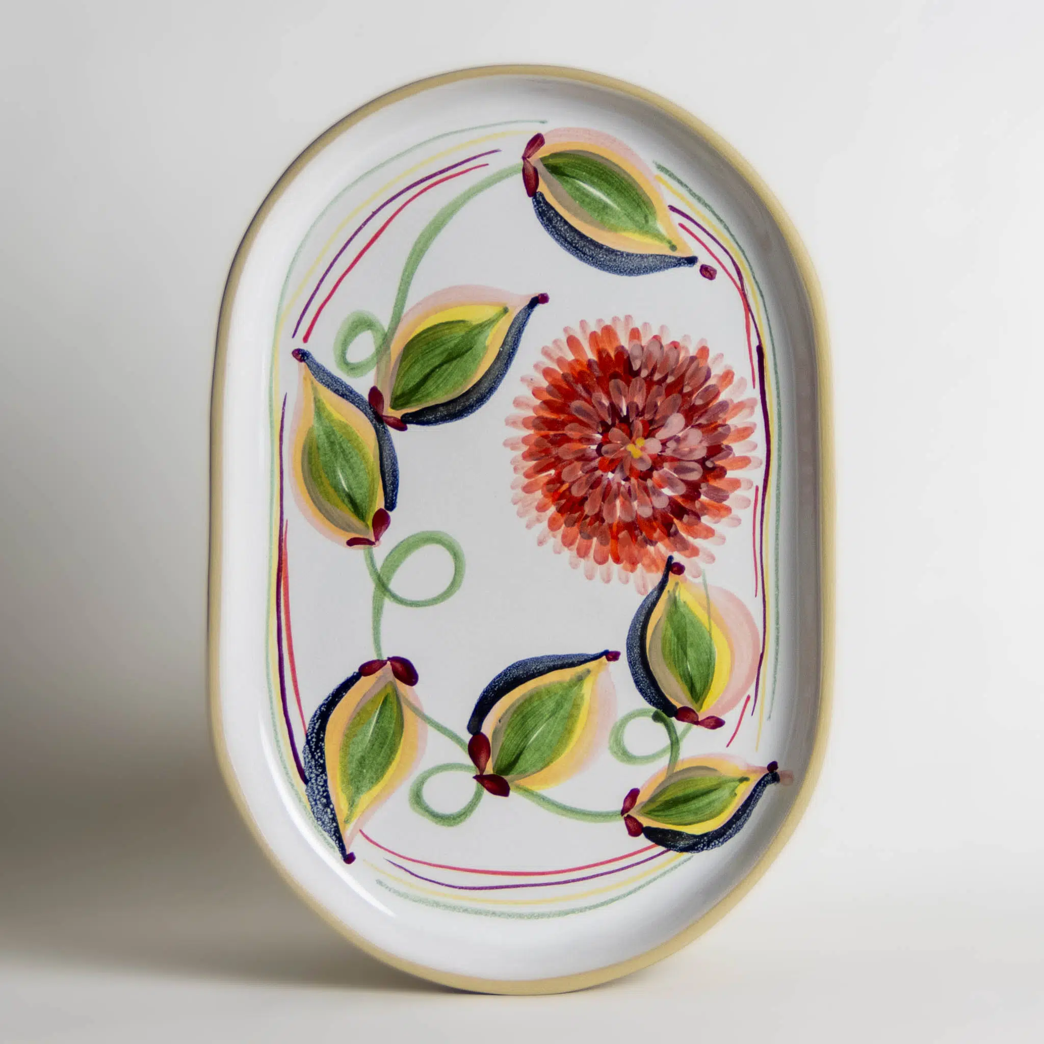 2026 Handmade Pottery Spring Gift Guide 2 Limited Edition Dahlia Medium Brookline Tray