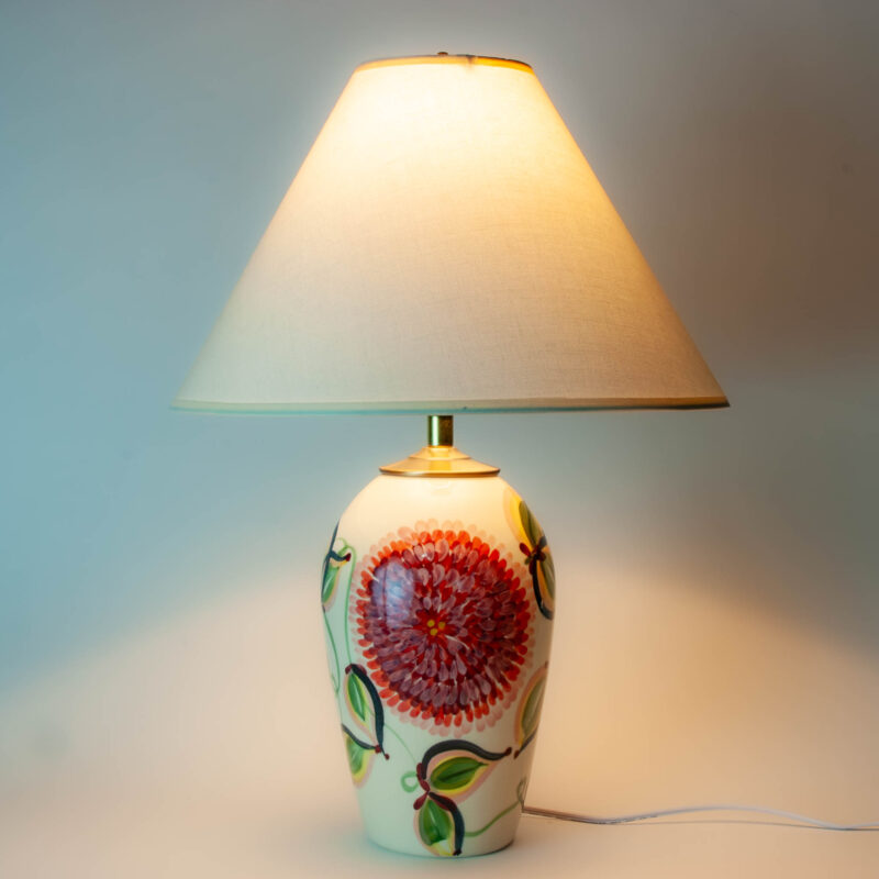 Limited Edition Floral Dahlia Lamp